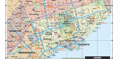 Карта на поголема Торонто област