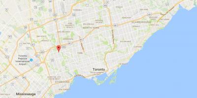 Карта на Поезијата Височини – Westmount област Торонто