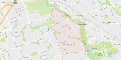 Карта на Поезијата Височини – Westmount соседство Торонто