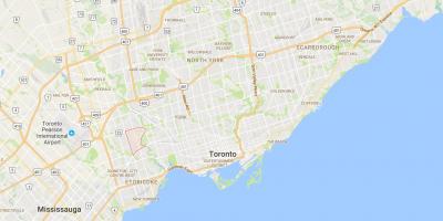 Карта на Поезијата Долина Село област Торонто