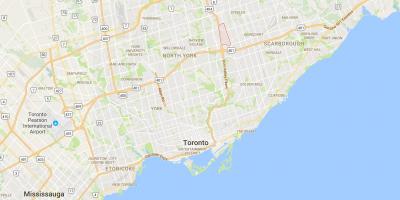 Карта на Пријатен Поглед област Торонто