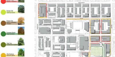 Карта на Ревитализација план Regent Парк Торонто фаза 3