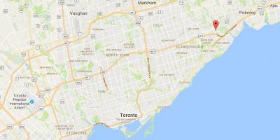 Карта на Руж област Торонто