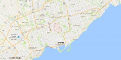 Карта на Северна област Торонто