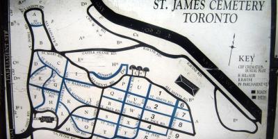 Карта на Св. Џејмс гробишта