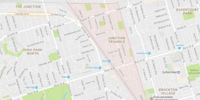 Карта на Раскрсницата Триаголник соседство Торонто