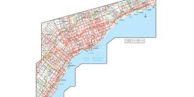 Карта на службен Пат на Онтарио