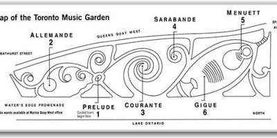 Карта на Торонто Музика Градина