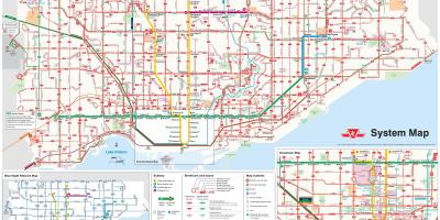 Карта на Торонто автобус