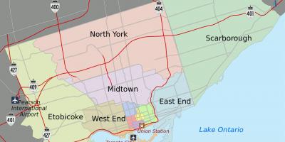 Мапа на Град Торонто