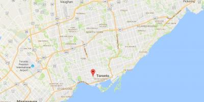 Карта на Троица–Bellwoods област Торонто
