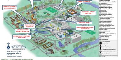 Карта на универзитетот на Торонто Mississauga кампусот на храна услуги