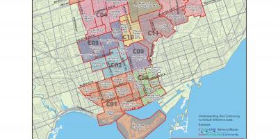 Карта на централна Торонто